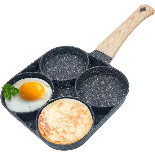 Egg Frying Pan Nonstick Pancake Pans 4-Cups Cookware Pancake