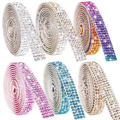 1Yard Self Adhesive Crystal Rhinestone Sticker Diamond