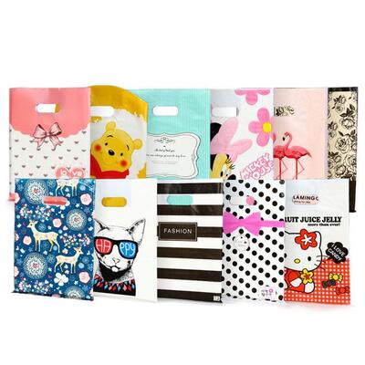 Small and medium-sized plastic gift bags men and women