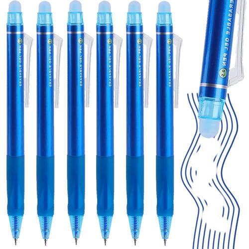 1/5/10Pcs Erasable Pen ST Tip Retractable 0.5mm Blue Ink Gel