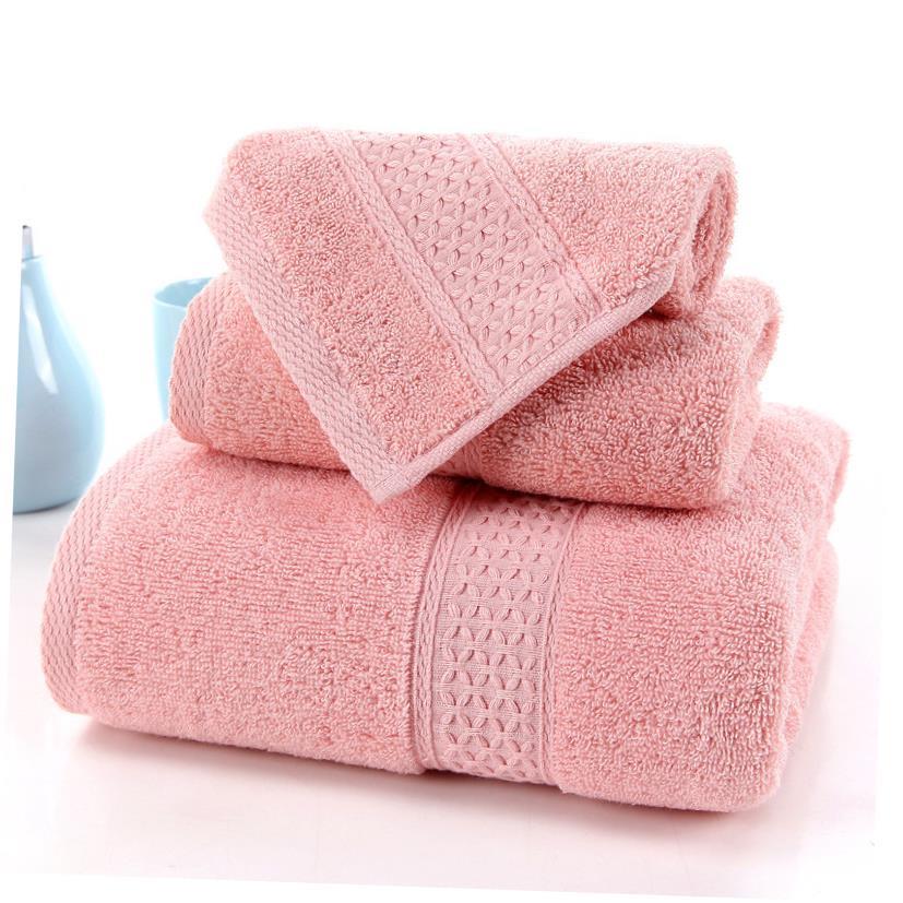 3pcs set cotton beach bath face towel  全棉毛巾浴巾三件套