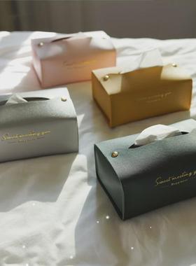 PVC Leather Tissue Holder Household Tissue Storage Box Tissu