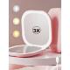 Pocket Mirror Led Compact Makeup Light Magnifying With