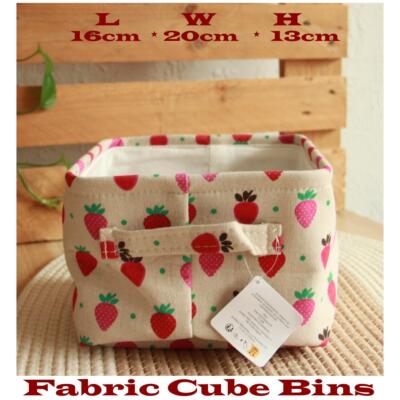 Fabric Cube Bins Storage Baskets Organizer