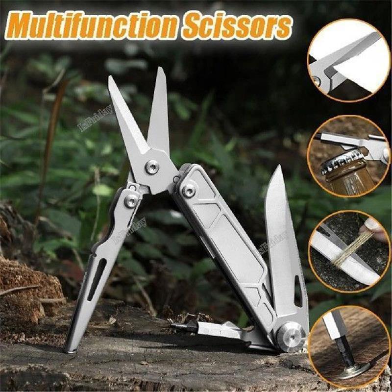 2 in 1 Multifunction Scissors EDC Utility Knife Outdoor