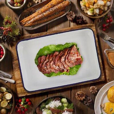 Enamel Baking Pan Lasagna Dish Roast Chicken Roasting