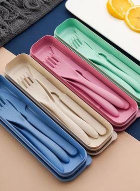 Creative portable cutlery box knife, fork and spoon set plas