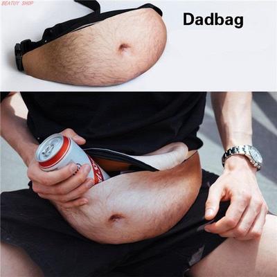 Novelty Men women Beer Belly Waist bag Travel Phone Dadbag