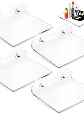 4 Pcs Acrylic Storage Rack Floating Shelves for Wall