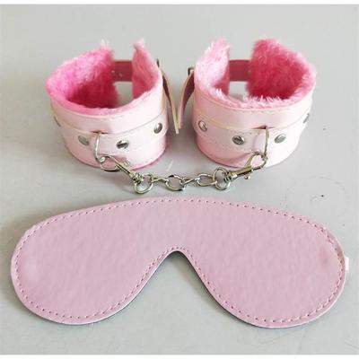 Sex toy binding bondage plush eye mask handcuff set 情趣用品