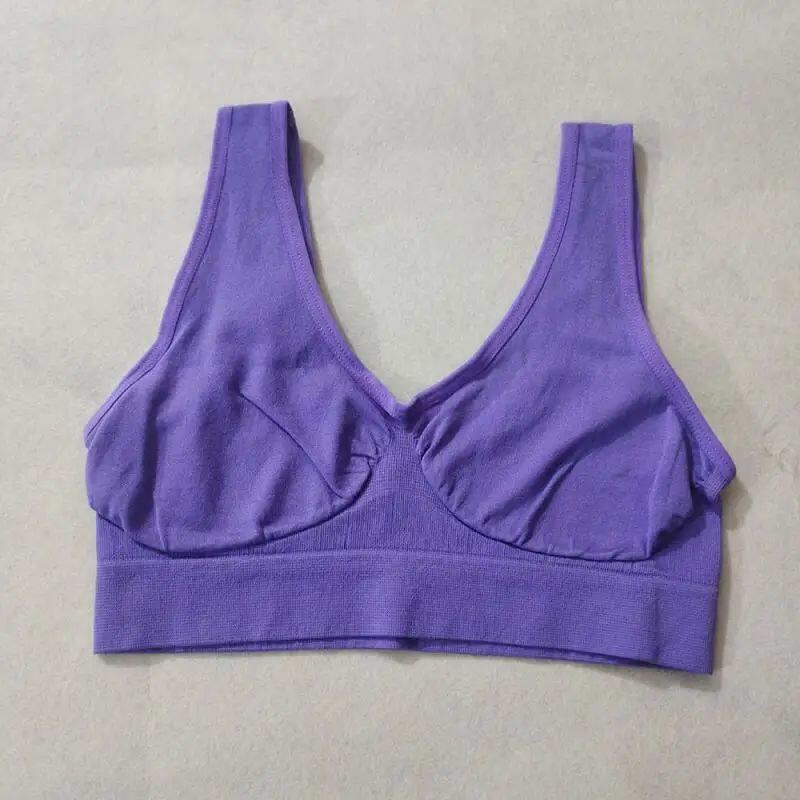 Women Sports Bra Without pad Sleep Brassiere Underwear sleep - 实物图