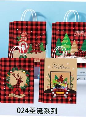 12pcs Christmas gift bag paper shopping bag gift 圣诞礼品袋