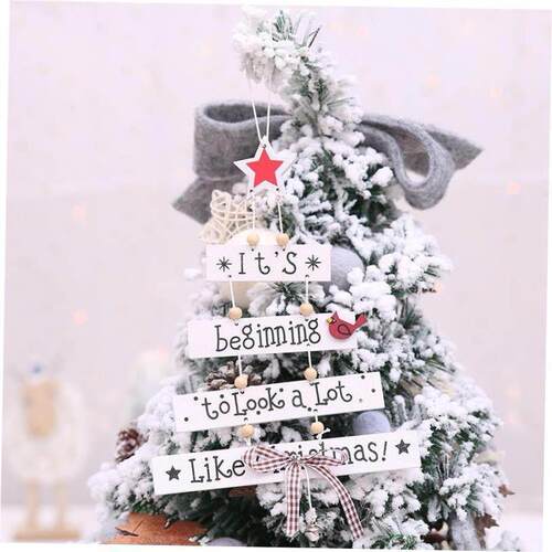 圣诞Christmas Christmas Tree Pendant Colorful letter pendant