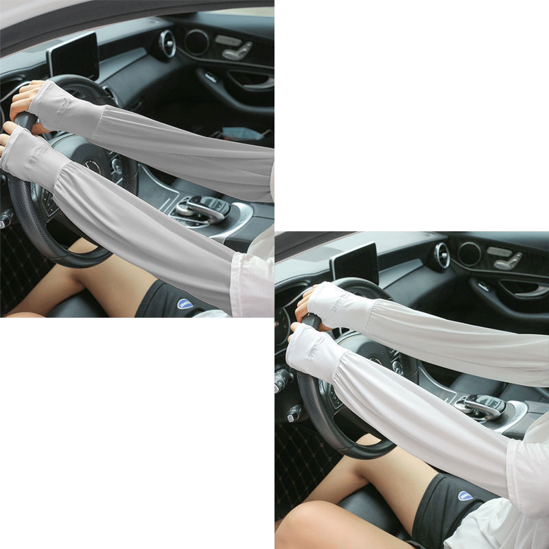 Sunscreen Ice sleeve female summer Thin money easy Butler's meat ultraviolet-proof outdoors Riding drive a car Ice silk Sunscreen Arm cuff