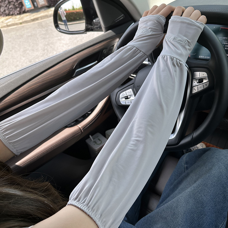 Sunscreen Ice sleeve female summer Thin money easy Butler's meat ultraviolet-proof outdoors Riding drive a car Ice silk Sunscreen Arm cuff