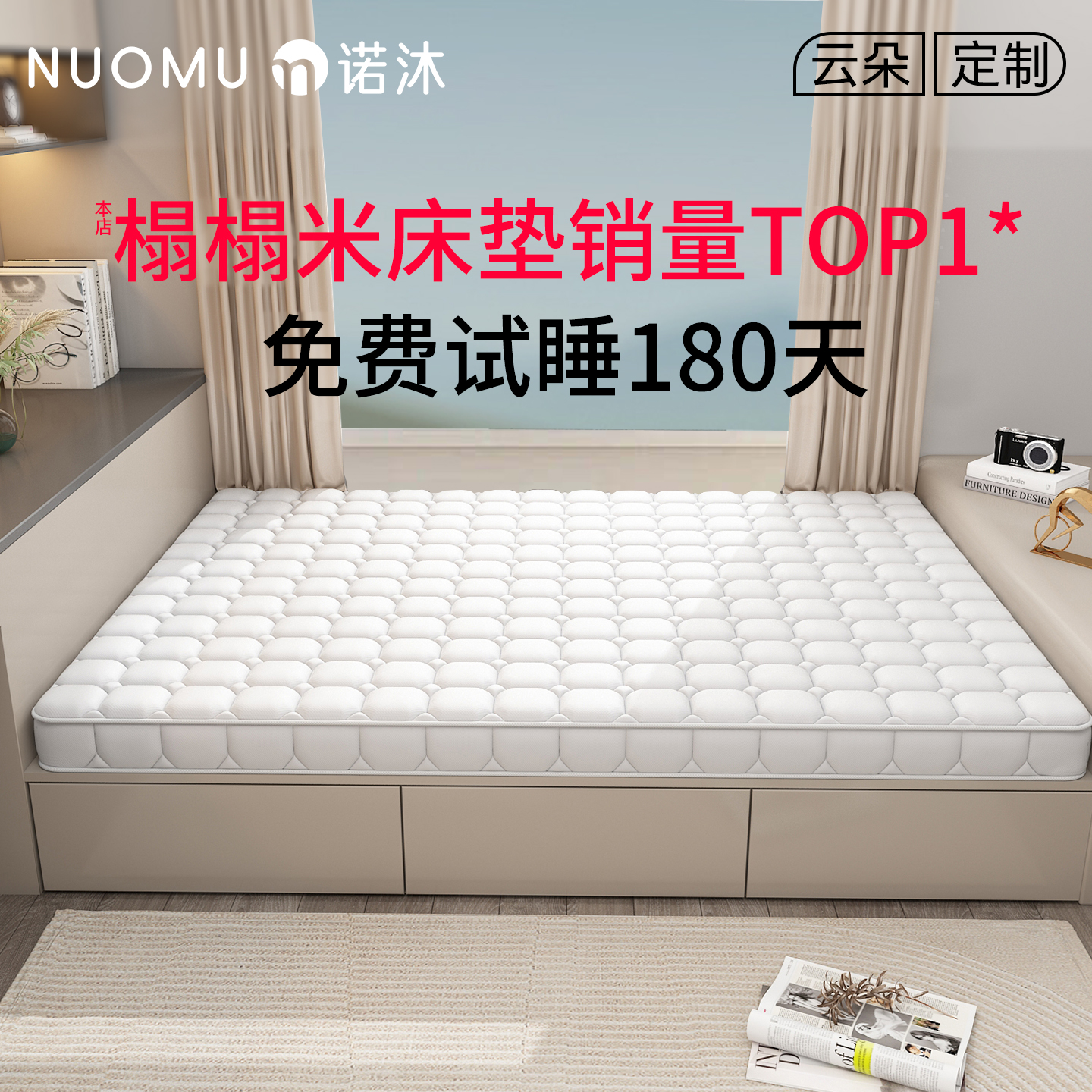 榻榻米的专用床垫定制任意尺寸家用卧室塌塌米儿童椰棕可折叠垫子