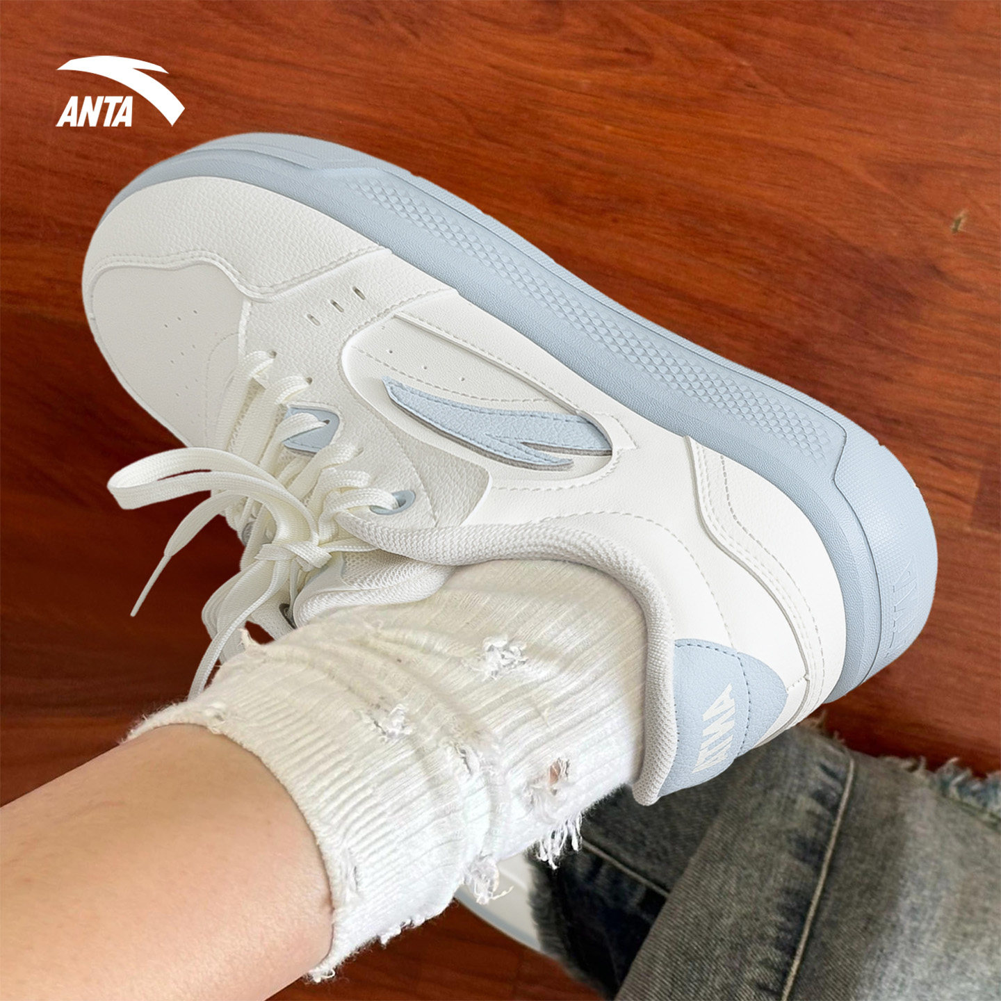 安踏板鞋女鞋官方正品轻风小白鞋春季新款青少年运动鞋轻便休闲鞋,运动鞋new,板鞋,淘宝优惠券,粉丝福利购,淘宝优惠卷