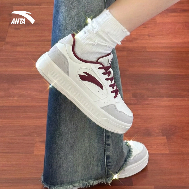 安踏轻风春季新款春节百搭板鞋厚底休闲鞋学生小白鞋运动鞋女鞋,运动鞋new,板鞋,淘宝优惠券,粉丝福利购,淘宝优惠卷