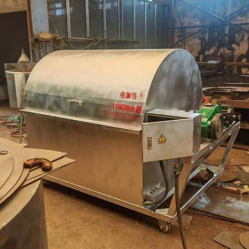 大型饲料豆子玉米翻炒机 煤气柴火翻炒机 全自动电磁炒货机