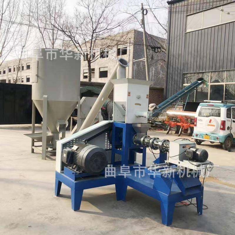 鱼饲料膨化机沉水鸟粮虾蟹料制作牛蛙龟泥鳅水产漂浮颗粒机狗粮机