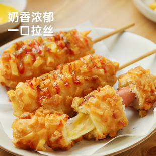 下厨房土豆芝士热狗棒爆浆拉丝芝士棒早餐空气炸锅半成品食材