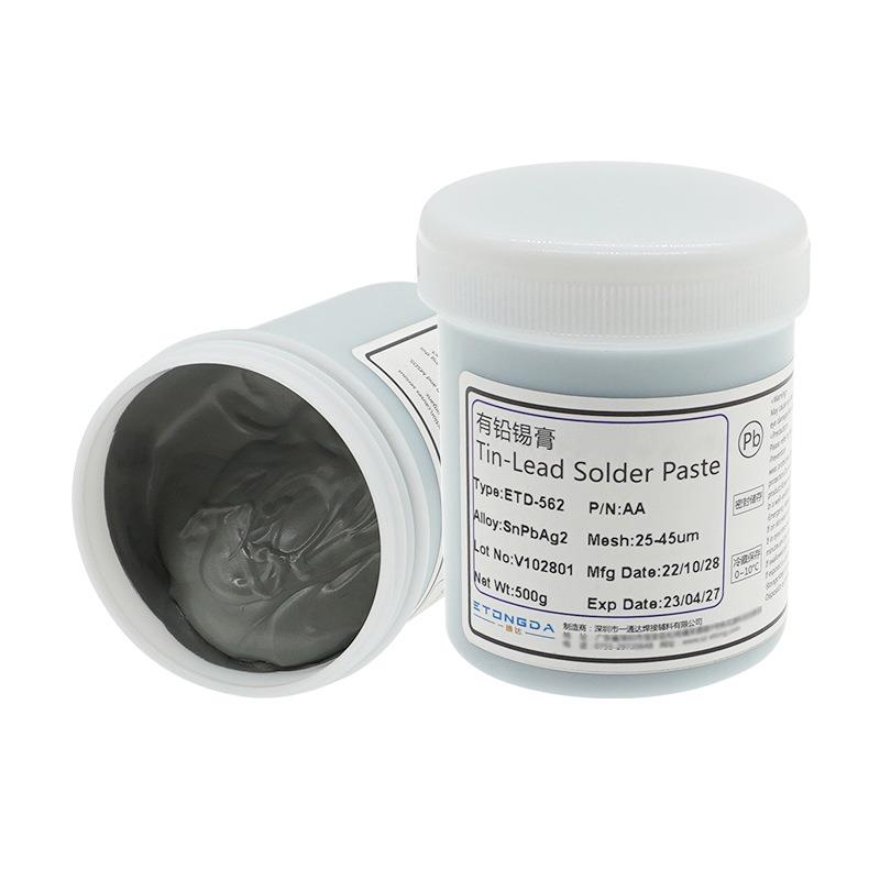 有铅锡膏Sn62Pb36Ag2焊膏SMT锡膏QFN爬锡好活性强焊点光亮无锡珠