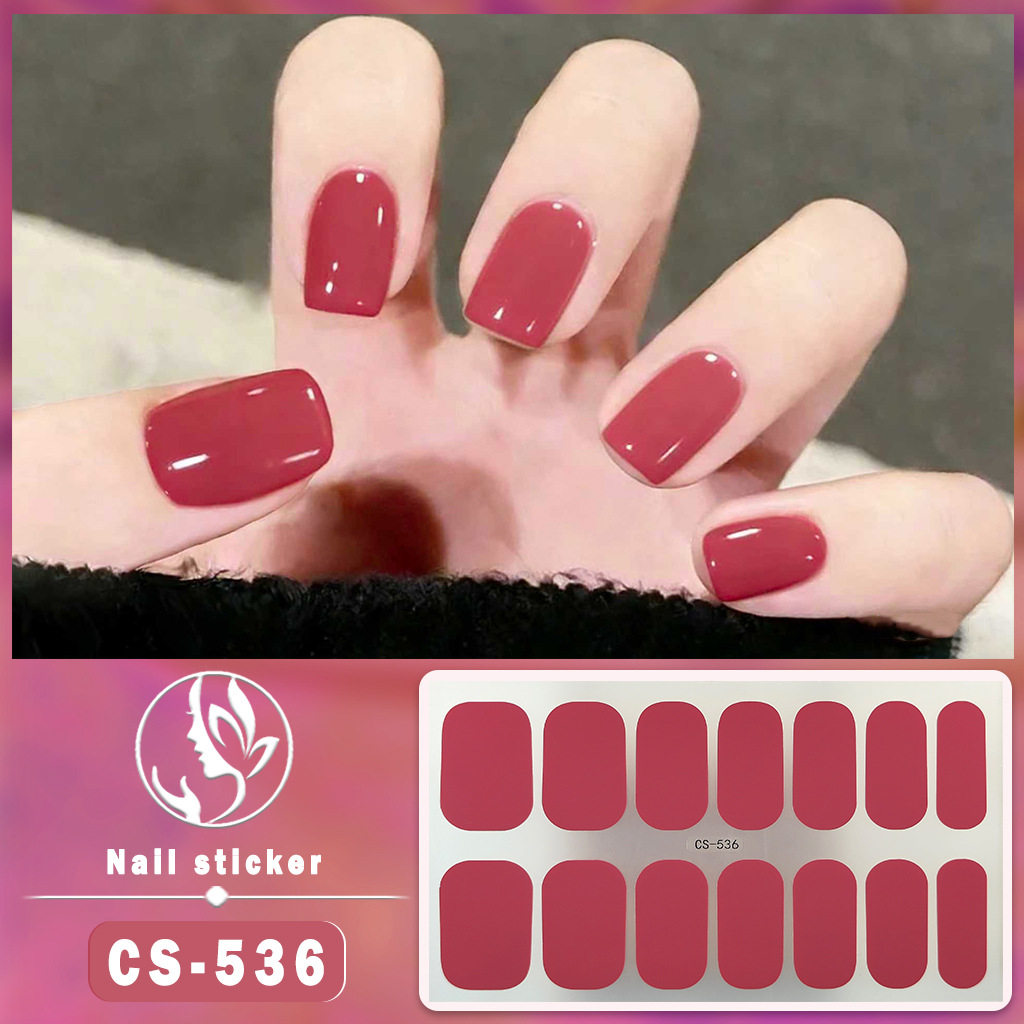 2026新款纯色闪亮防水持久免烤凝胶甲油膜全贴美甲贴膜纸指甲贴片,彩妆/香水/美妆工具,穿戴甲/甲片,淘宝优惠券,粉丝福利购,淘宝优惠卷