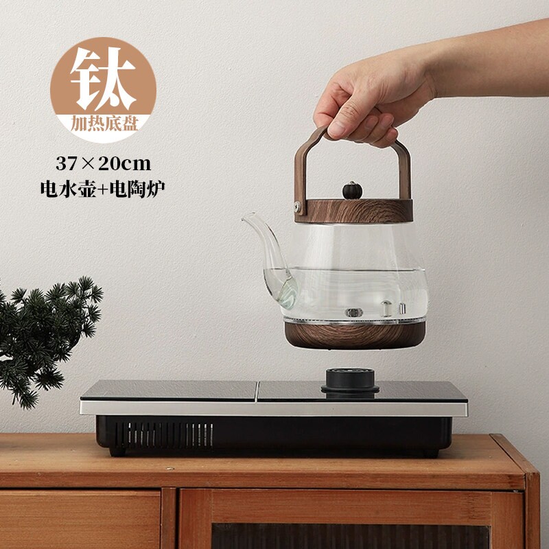 纯钛嵌入式电热提梁烧水壶电陶炉
