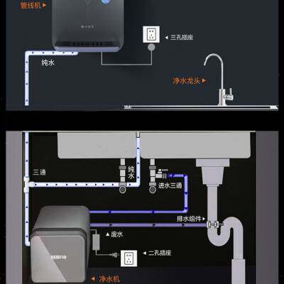 净派森管线机家用壁挂式温热型智能直饮机净水器台式饮水机真彩屏