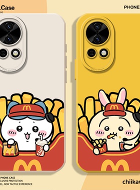 m记chiikawa适用华为pura70手机壳nova12pro硅胶13乌萨奇11情侣80吉伊卡哇mate60新款500荣耀magic7/8pro麦门