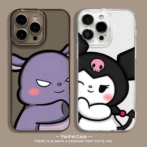 酷洛米适用iqoo13手机壳12透明neo10pro一加13t/ace5可爱3高级感15情侣z9/z10turbo+卡通neo9巴库oneplus一对