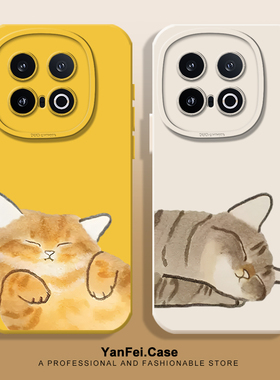 睡觉橘猫适用iqoo13手机壳12液态6硅胶neo10pro一加ace5搞怪3v趣味11猫咪z9/z10turbo+有趣neo9小众oneplus15