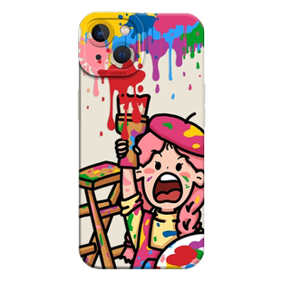 涂鸦适用苹果17情侣iphone14pro手机壳16新款13promax小米14华为mate70硅胶pura80pro小众15红米k80至尊版k70