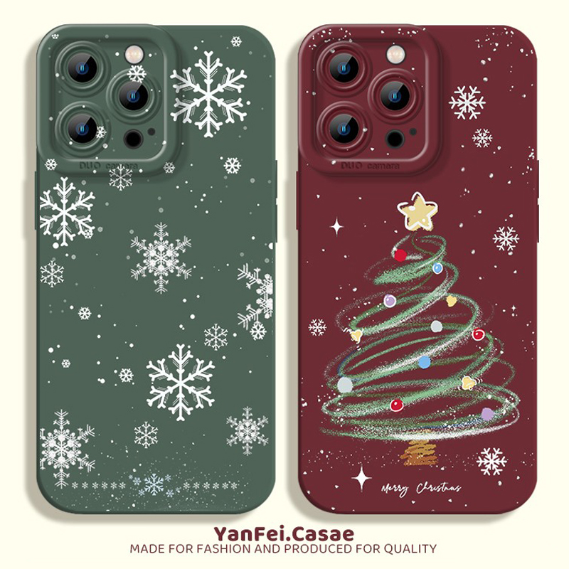 适用苹果15手机壳iphone13promax小米14小众17新款16硅胶14pro圣诞节p70红米k80至尊版k70pro/k90/k60保护套