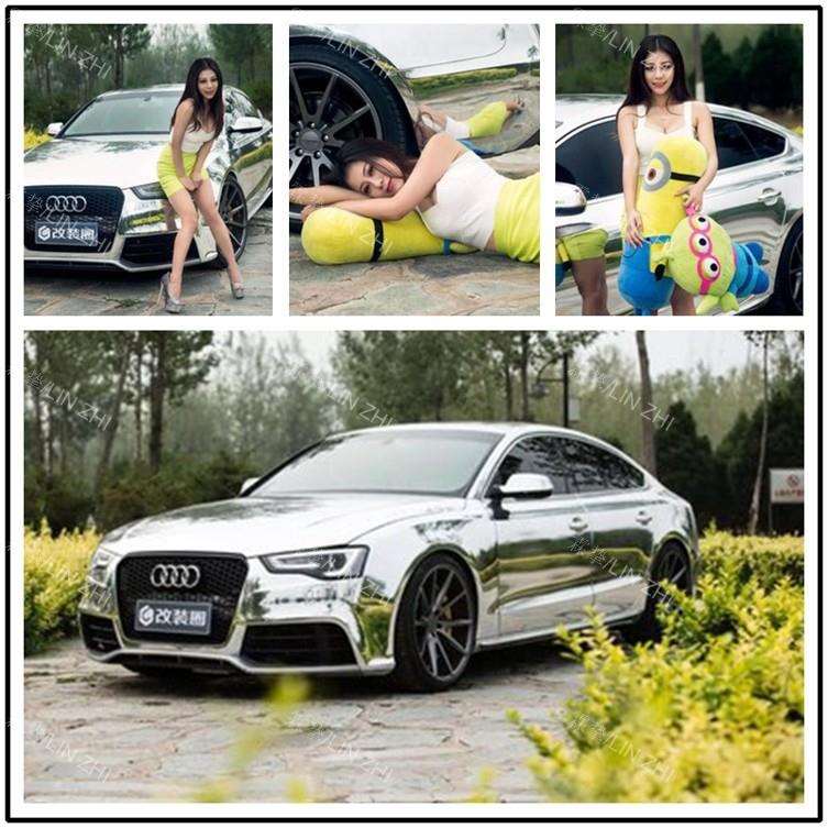 汽车拉伸电镀膜，电镀改色膜个性车身贴镜面拉伸电镀膜