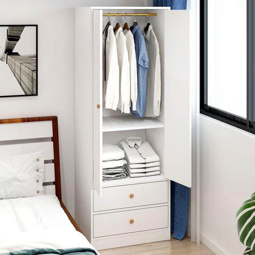小型衣柜窄家用简易组装小户型卧室出租房用省空间儿童衣橱收纳柜