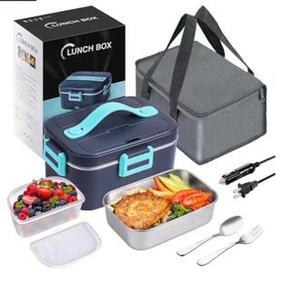 电动午餐盒加热器加热饭盒免注水电热饭盒保温便当盒车载家用饭盒