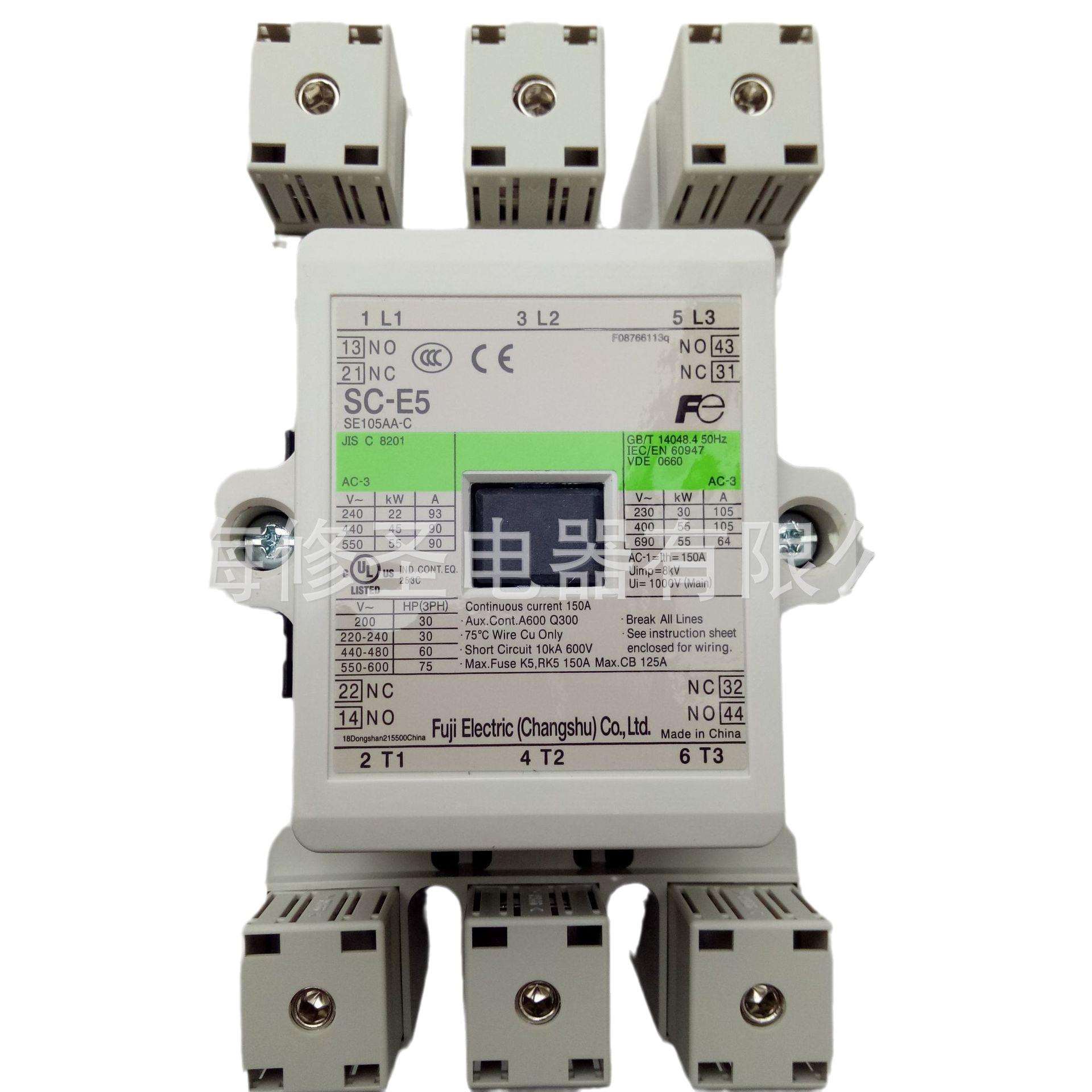 常熟富士交流接触器SC-E5原装SE105AA-C150A带2NO2NC辅助实物图