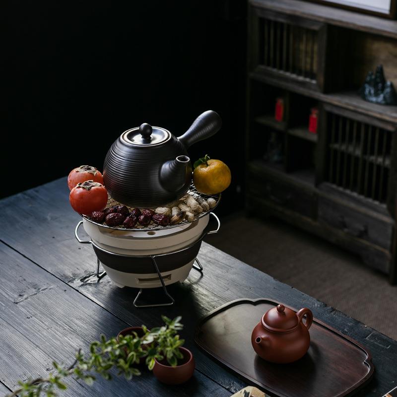 围炉煮茶炭炉泥炉罐罐茶煮茶器烤红薯烧烤炉家用室内户外碳火炉子