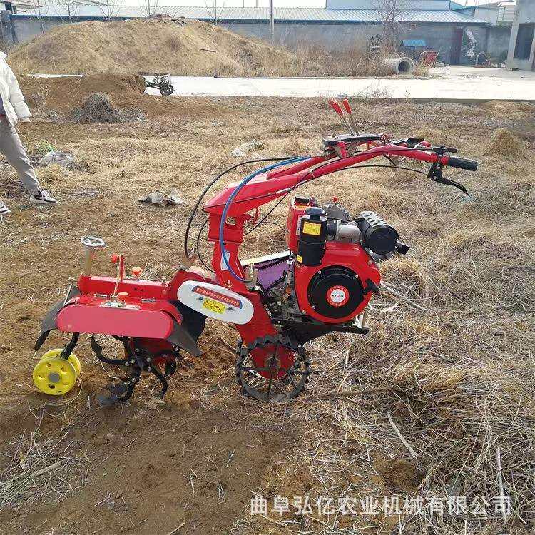 土豆魔芋种植开沟培土机大马力手扶管理机大葱大姜封沟起垄覆土机