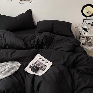 日式 简约风水洗棉被套单件150x200x230cm学生宿舍单独被罩四件套