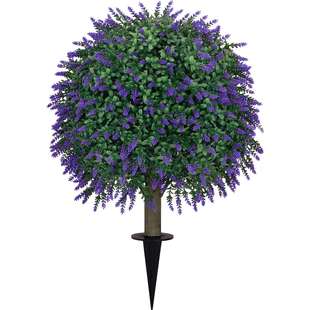 爆款仿真绿植地插小柏树仿真柏树盆景黄杨木薰衣草假花假树