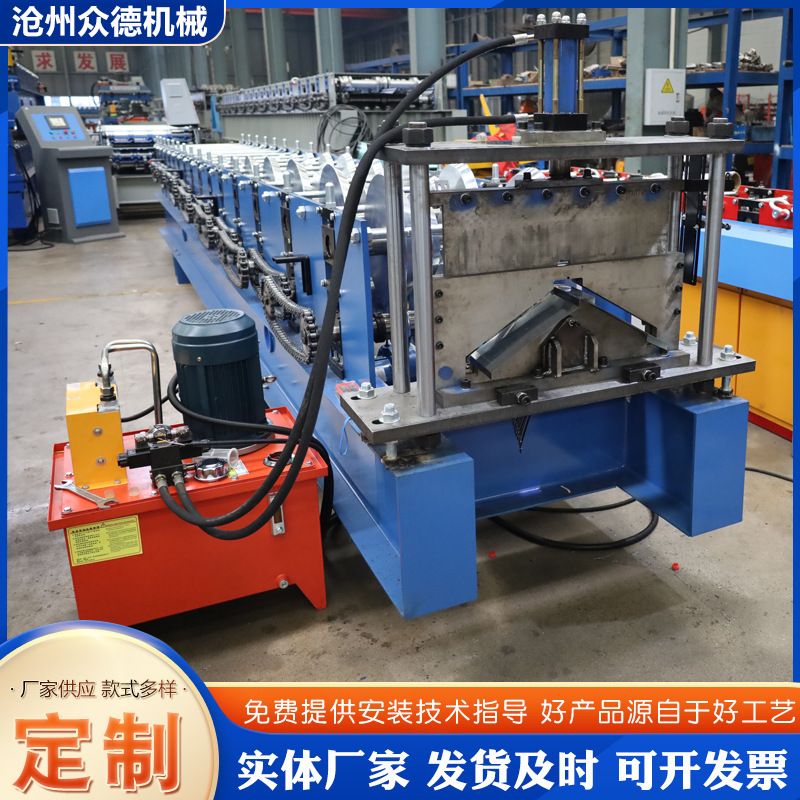 现货312型屋脊瓦机多动能全自动瓦楞板切边彩钢屋脊瓦设备冷弯机