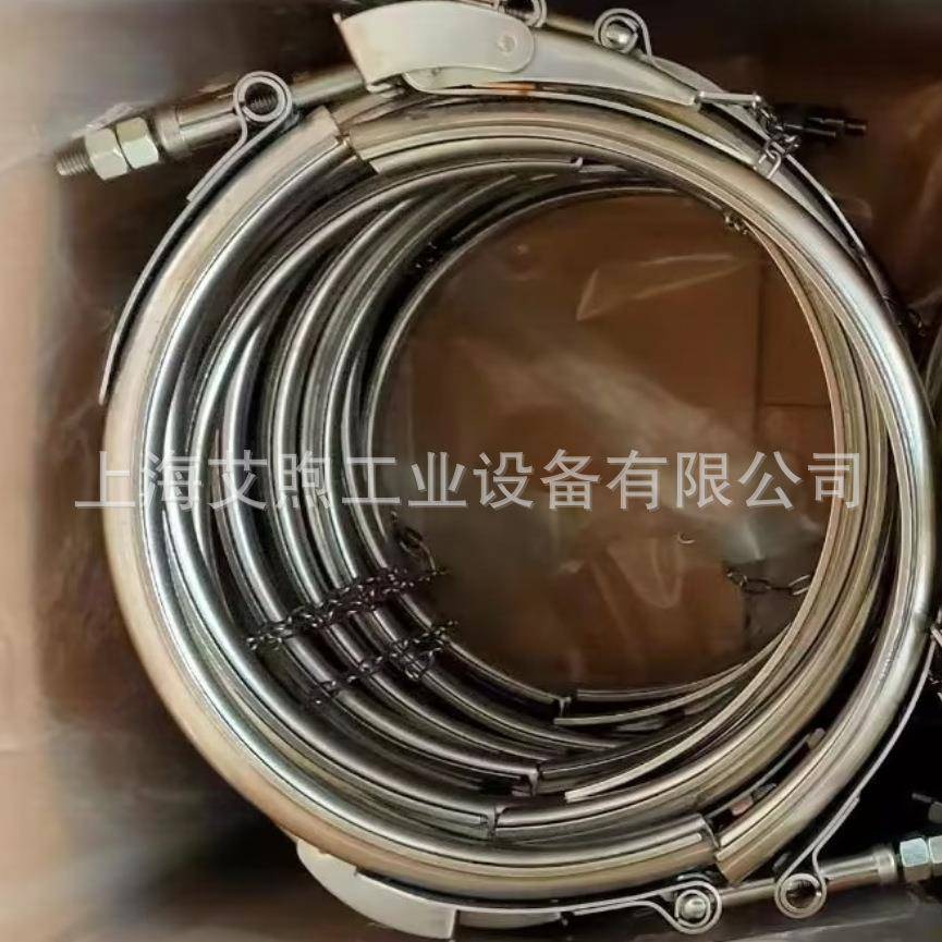 215/220/20/250/245直径V型加厚沟槽管道卡箍汽车排气管抱箍管夹