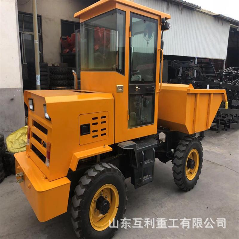 前卸液压翻斗车农用工地混凝土运输座驾式四轮柴油小型农用自卸车