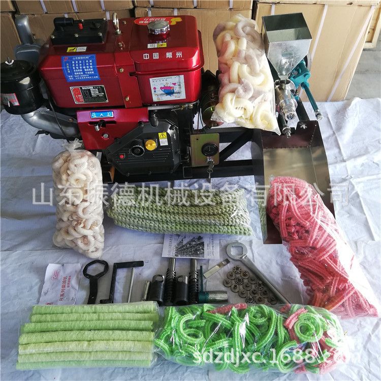 汽油面包车流动膨化机 香酥脆面粉膨化机 空心棒玉米膨化机厂家