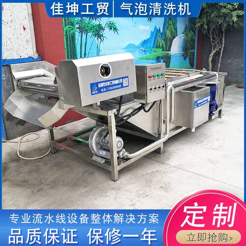 不锈钢果蔬自动清洗设备  蕨菜清洗机设备 海带气泡清洗机 可供应
