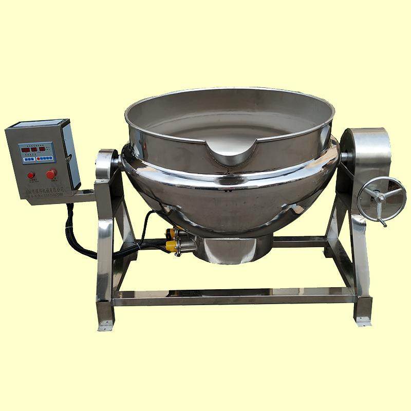 煮笋锅 商用卤鸭脖机 双层温度可调节大型不锈钢可倾倒煮黄桃机器