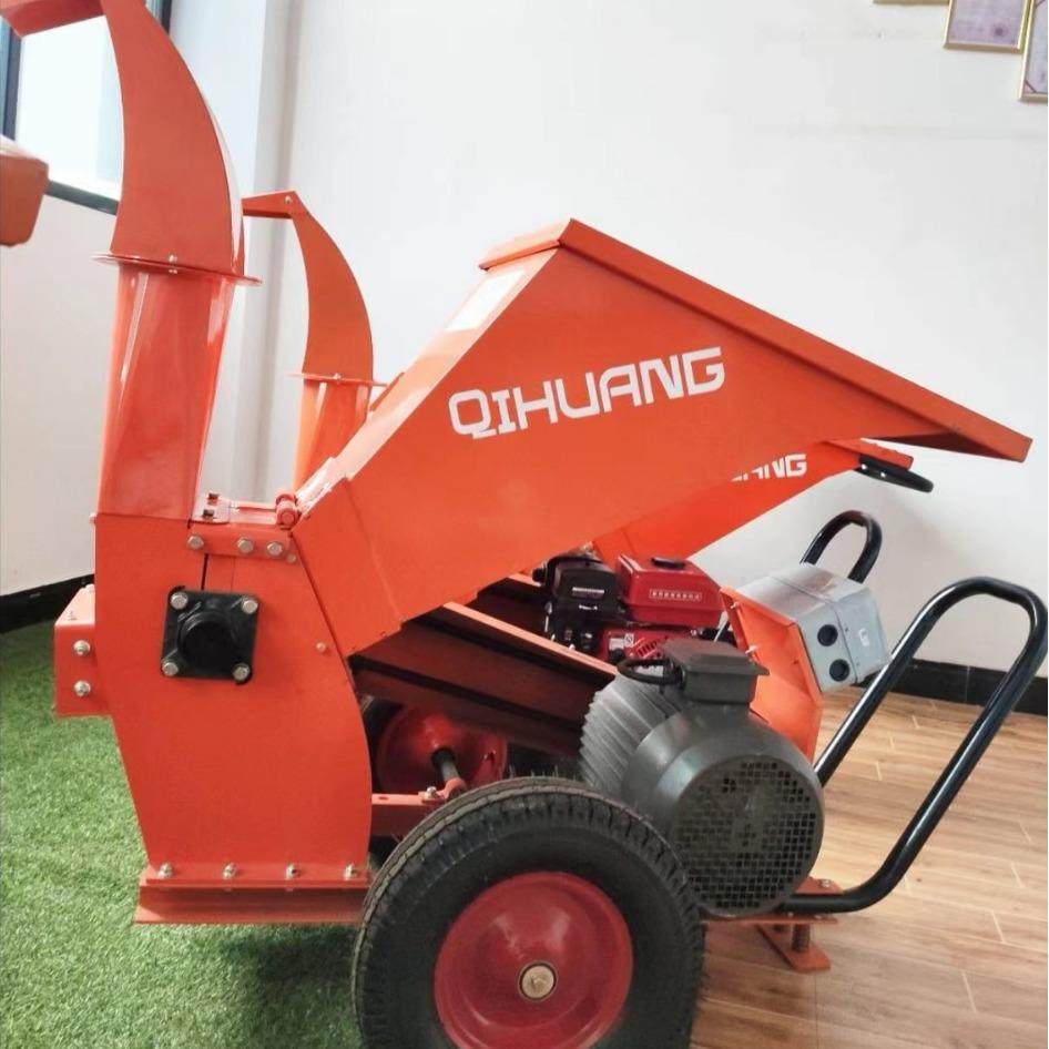 果园碎枝木材粉碎设备 柴油动力大直径园林树木破碎机 植保设备