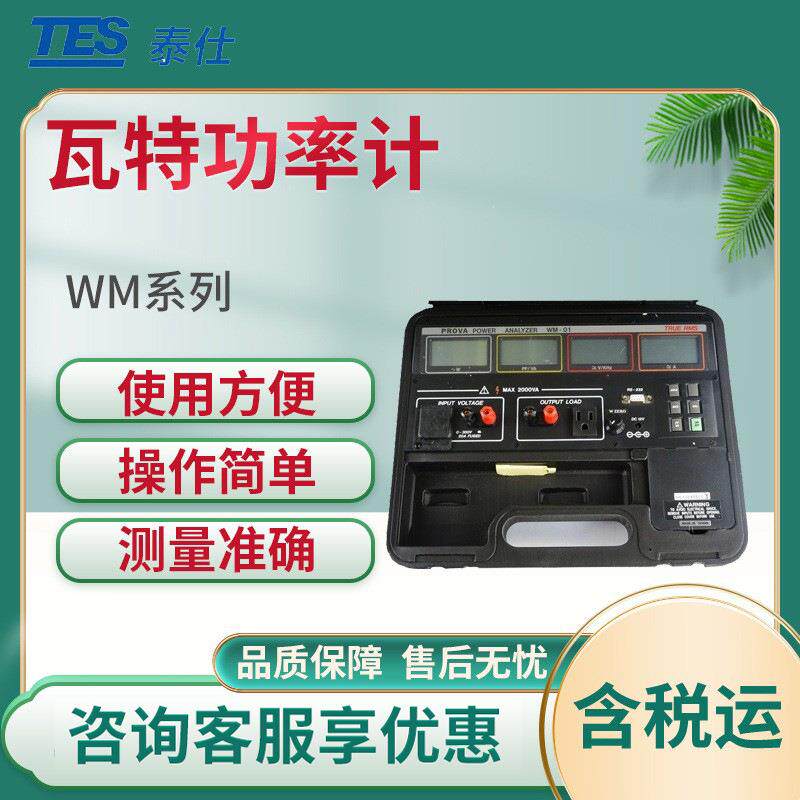 泰仕WM系列 可记录瓦特功率计 瓦特功率表